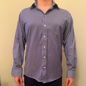 Eton men’s striped button up